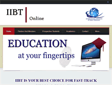 Tablet Screenshot of iibtonline.com